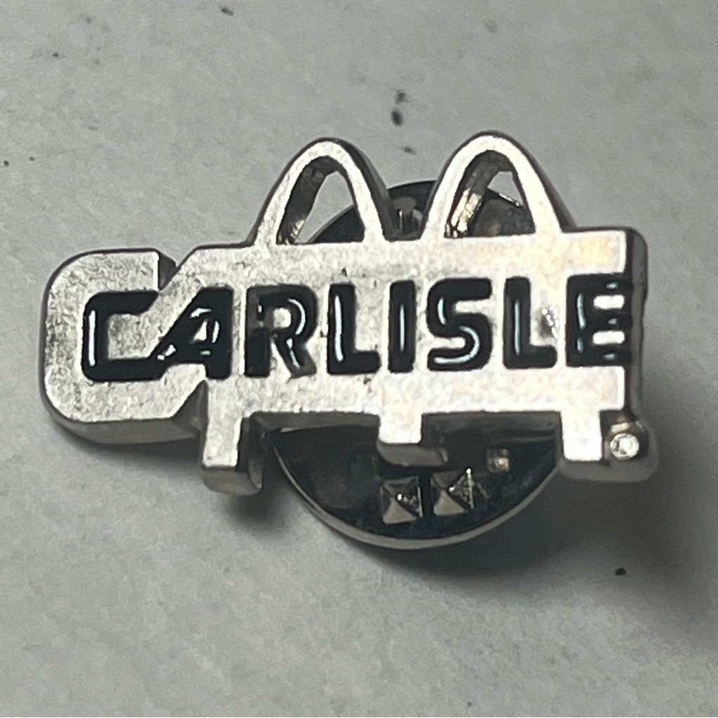 Vintage Mcdonalds Carlisle Silver Tone Pin